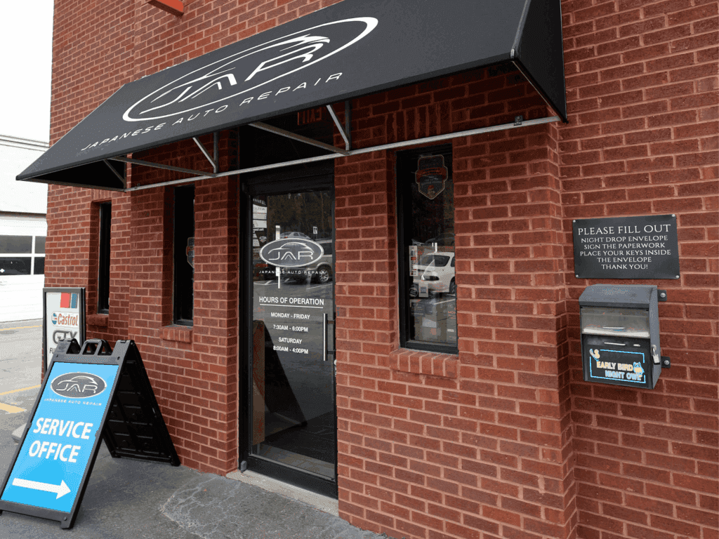 exterior detail of japanese auto repair in suwanee ga