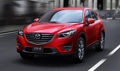 Red mazda car