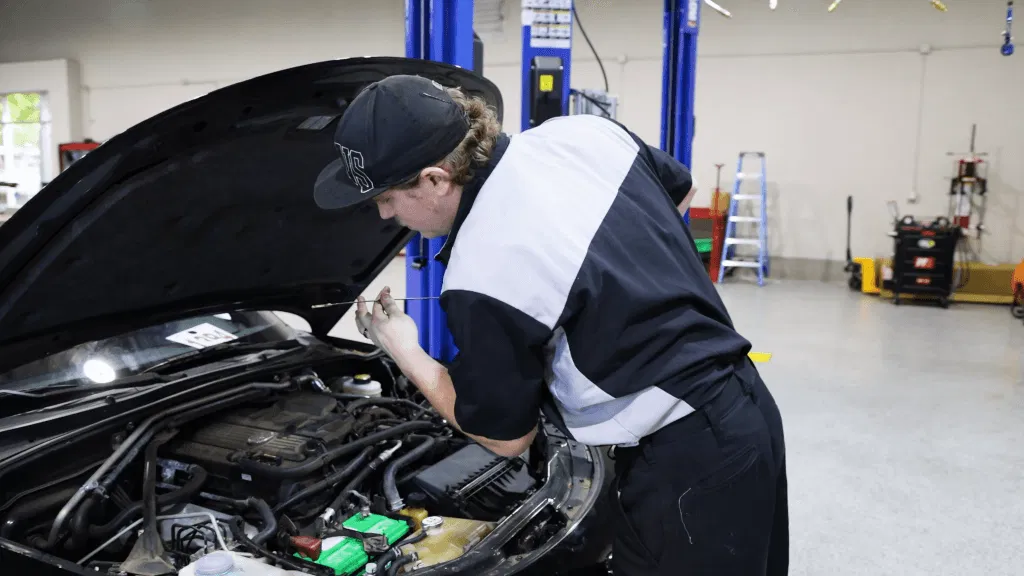 Japanese Auto Repair Car oil check