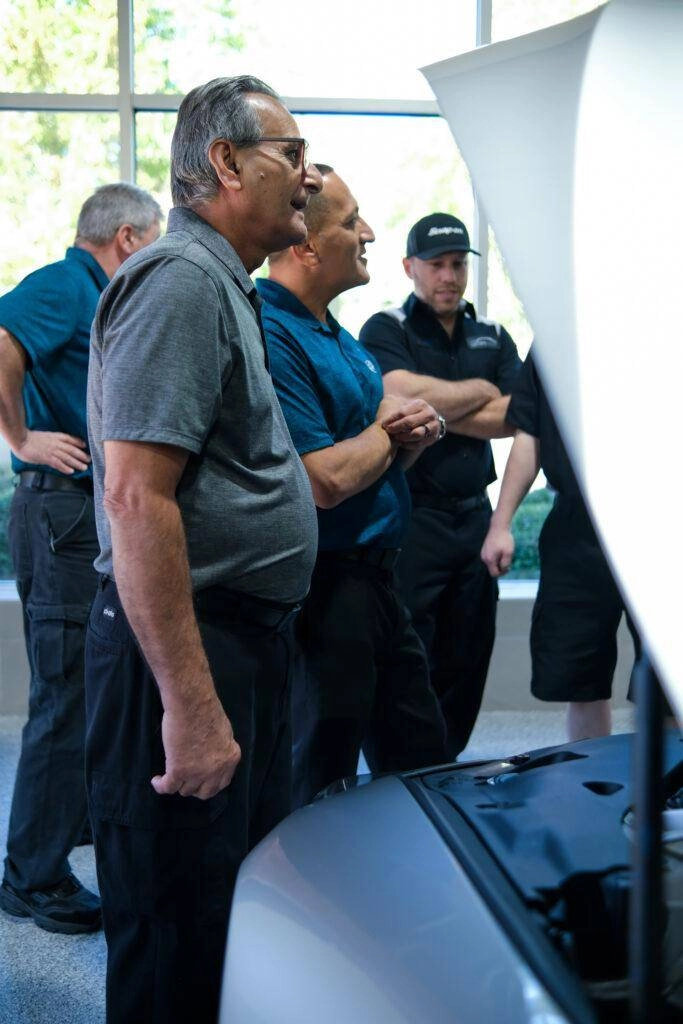 Team Meeting at Japanese Auto Repair