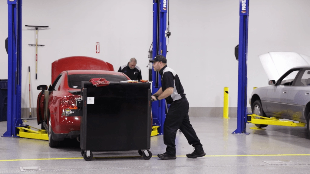 Japanese Auto Repair Techs working