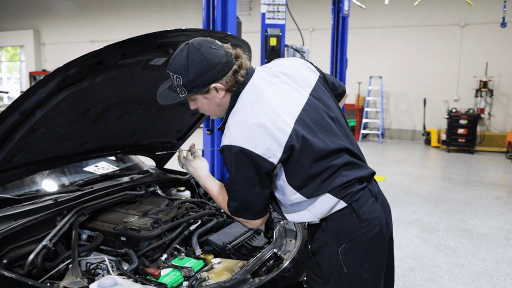 Japanese Auto Repair Car oil check